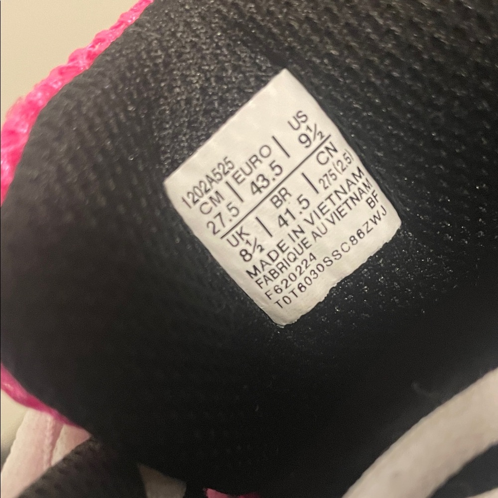 ASICS Mens Pink and Silver Running Shoes - Picture 5 of 5